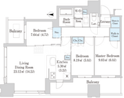 大崎ガーデンレジデンス 914 間取り図