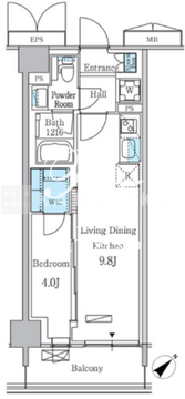 パークアクシス品川南大井パークフロント 536 間取り図