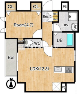 ジーグランデ森下 801 間取り図