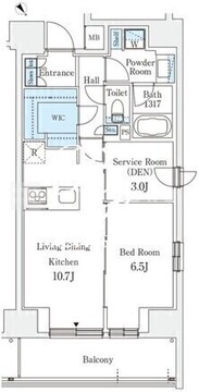 リテラス西日暮里 1201 間取り図