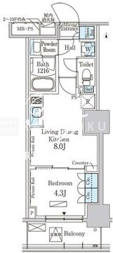 パークアクシス錦糸公園 306 間取り図