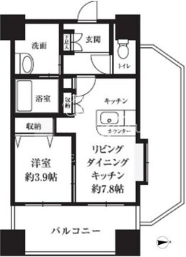 HF西新宿レジデンスウエスト 1207 間取り図