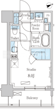 パークアクシス本所吾妻橋 204 間取り図