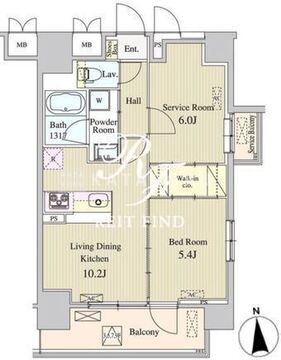 ザマグノリアガーデン恵比寿 501 間取り図