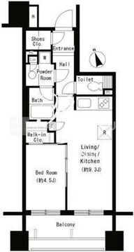 パークアクシス大塚 1103 間取り図