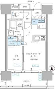 パークアクシス西大島コンフォートスクエア 413 間取り図