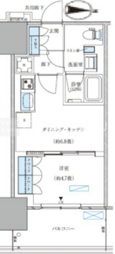 パークアクシス西大島コンフォートスクエア 422 間取り図