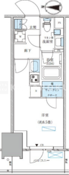 パークアクシス西大島コンフォートスクエア 439 間取り図