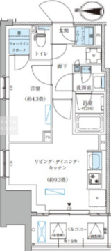 パークアクシス西大島コンフォートスクエア 627 間取り図