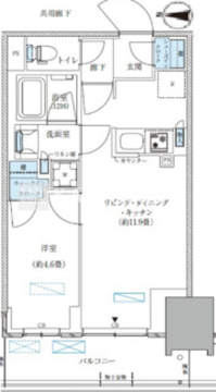 パークアクシス西大島コンフォートスクエア 629 間取り図