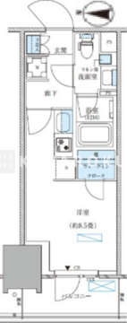 パークアクシス西大島コンフォートスクエア 639 間取り図
