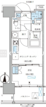 パークアクシス西大島コンフォートスクエア 1103 間取り図