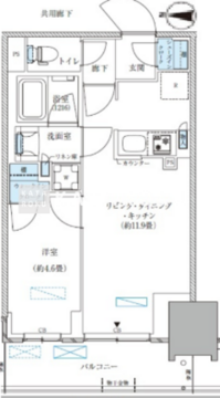 パークアクシス西大島コンフォートスクエア 1129 間取り図