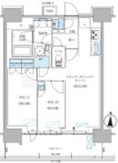パークアクシス西大島コンフォートスクエア 1303 間取り図