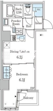 ザ・ライオンズフォーシア外神田 604 間取り図