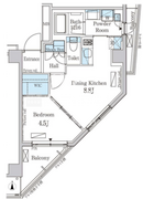 パークアクシス自由が丘テラス 201 間取り図