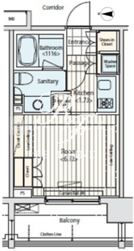 イプセ蒲田 405 間取り図