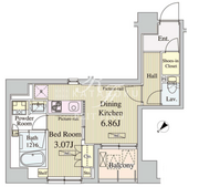 コートラクリア人形町 501 間取り図