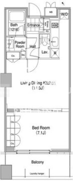 コンフォリア東池袋ウエスト 1207 間取り図