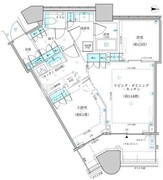 パークタワー勝どき S-1420 間取り図