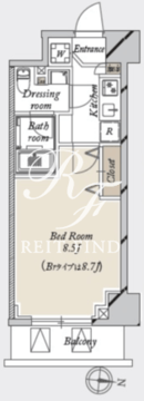 グランカーサ住吉 502 間取り図