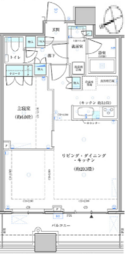 パークタワー勝どき S-1810 間取り図