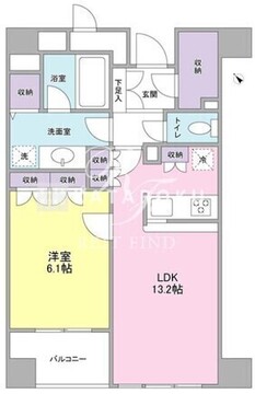 グランカーサ銀座イースト 902 間取り図