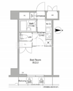 コンフォリア芝浦キャナル 809 間取り図