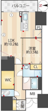 ズーム信濃町 201 間取り図