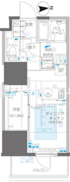 ズーム信濃町 503 間取り図