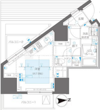 ズーム信濃町 905 間取り図