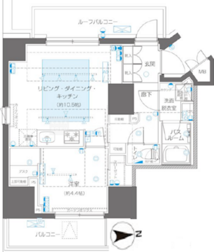 ズーム信濃町 705 間取り図