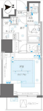 ズーム信濃町 605 間取り図