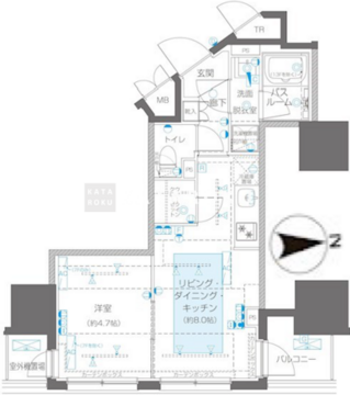 ズーム信濃町 904 間取り図