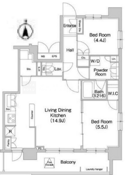 コンフォリア両国サウス 905 間取り図