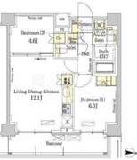 パークアクシス錦糸町・親水公園 607 間取り図