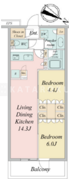 ブランシエスタ目黒中央町 110 間取り図