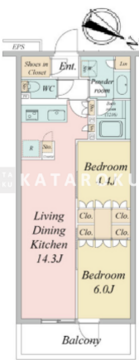 ブランシエスタ目黒中央町 112 間取り図