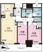 パークタワー西新宿 1109 間取り図