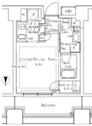 パークアクシス御茶ノ水ステージ 520 間取り図