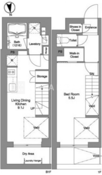 コンフォリア戸越公園 109 間取り図