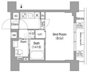 コンフォリア・リヴ新中野サウス 606 間取り図