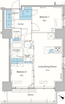 ルフォンプログレ滝野川 907 間取り図