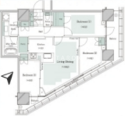 ザ・タワー十条 601 間取り図