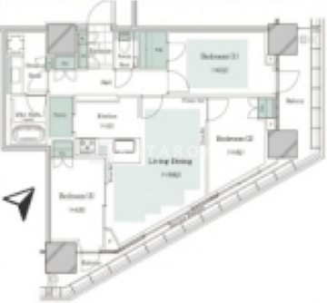ザ・タワー十条 601 間取り図