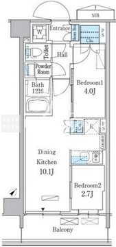 パークアクシス品川南大井パークフロント 633 間取り図
