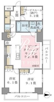ブリリアイスト東雲キャナルコート 715 間取り図