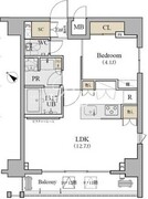 ディームス品川南 1203 間取り図