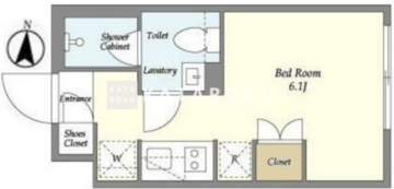 ガーデンレジデンス恵比寿 306 間取り図