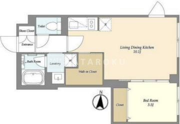 ガーデンレジデンス恵比寿 102 間取り図